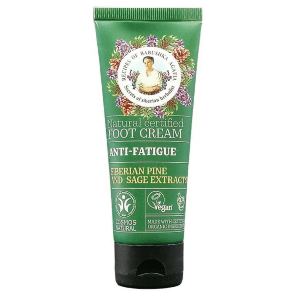 Babushka Agafia BIO lábkrém fáradtság elleni szibériai fenyő és zsálya kivonattal 75ml