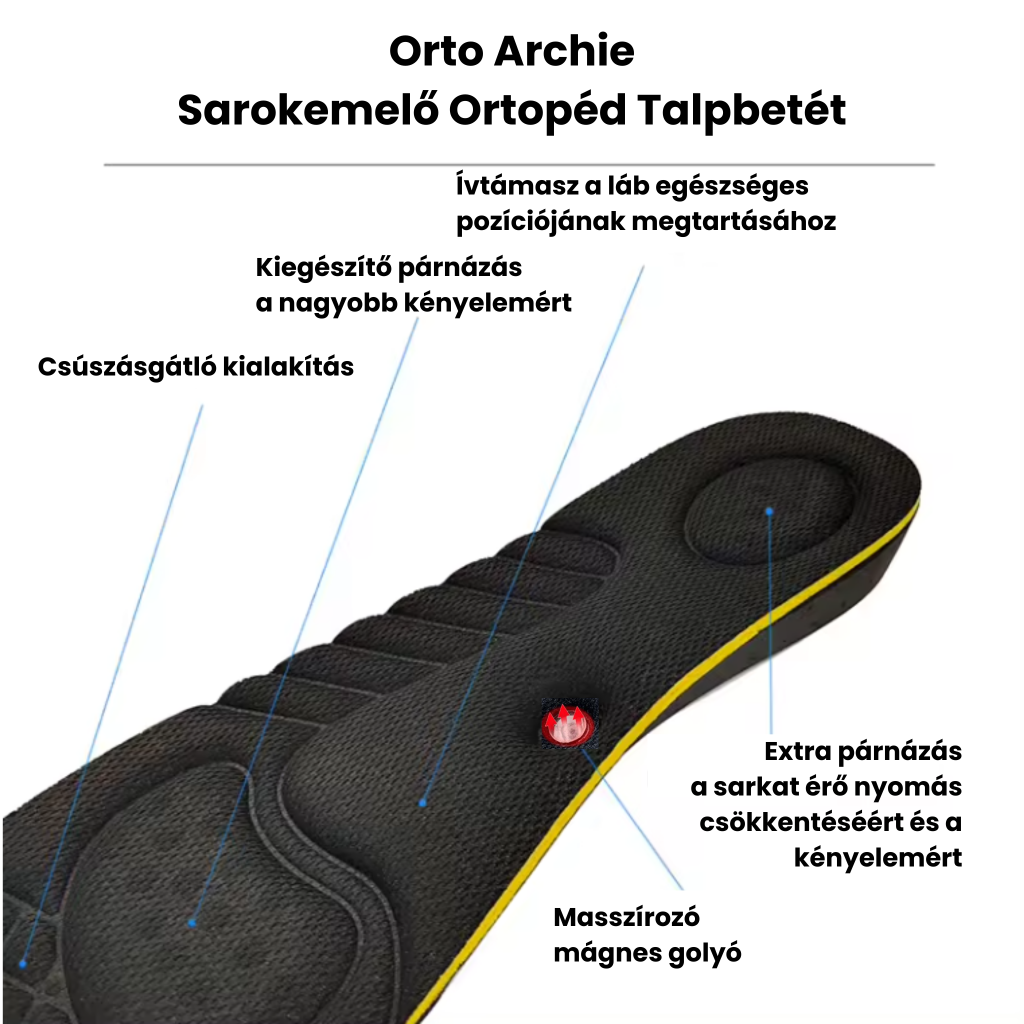 Orto Archie sarokemelő ortopéd talpbetét 4