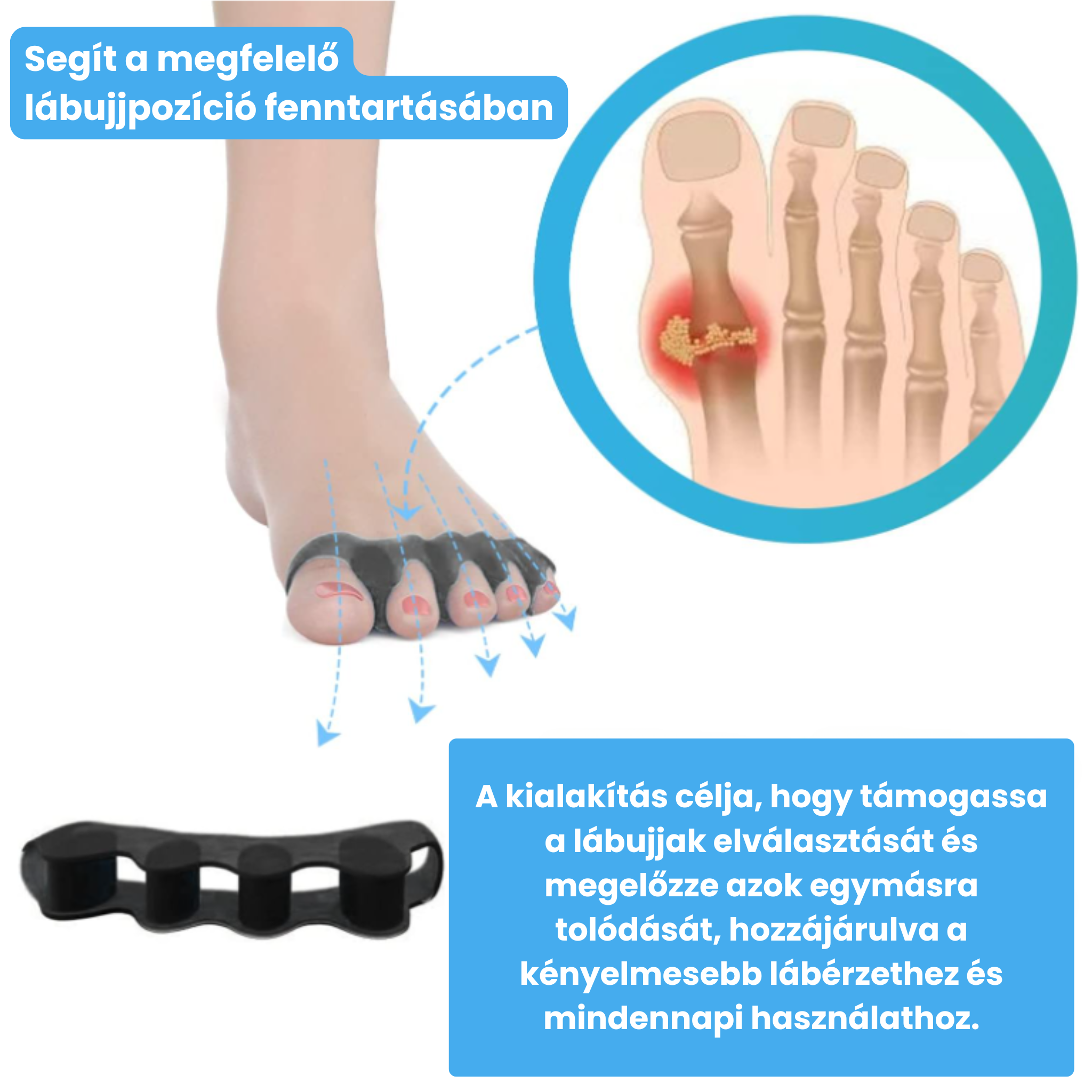 FlexiGap lábujj elválasztó, távtartó 4