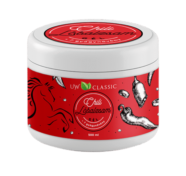 Uw classic lóbalzsam chilivel+7 gyógynövény 500 ml