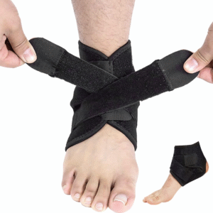 Anklex tépőzáras bokarögzítő – elasztikus bokaszorító pántokkal