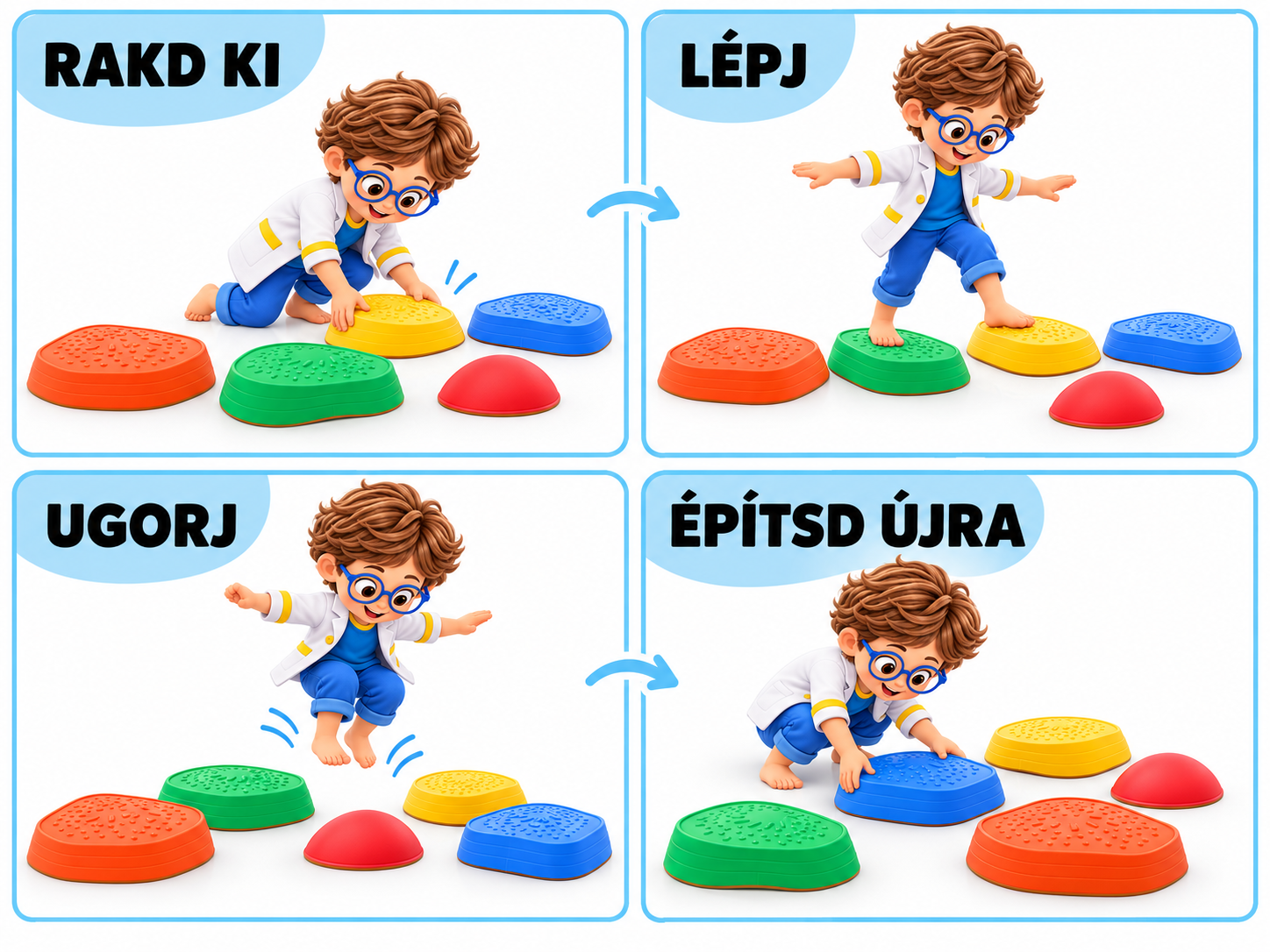 Rakd ki, lépj, ugorj és építsd újra a Sensy Kiddo köveket