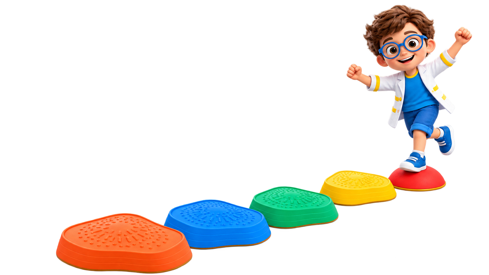 Sensy Kiddo Egyensúlyozó Kövek játékos záró vizuál
