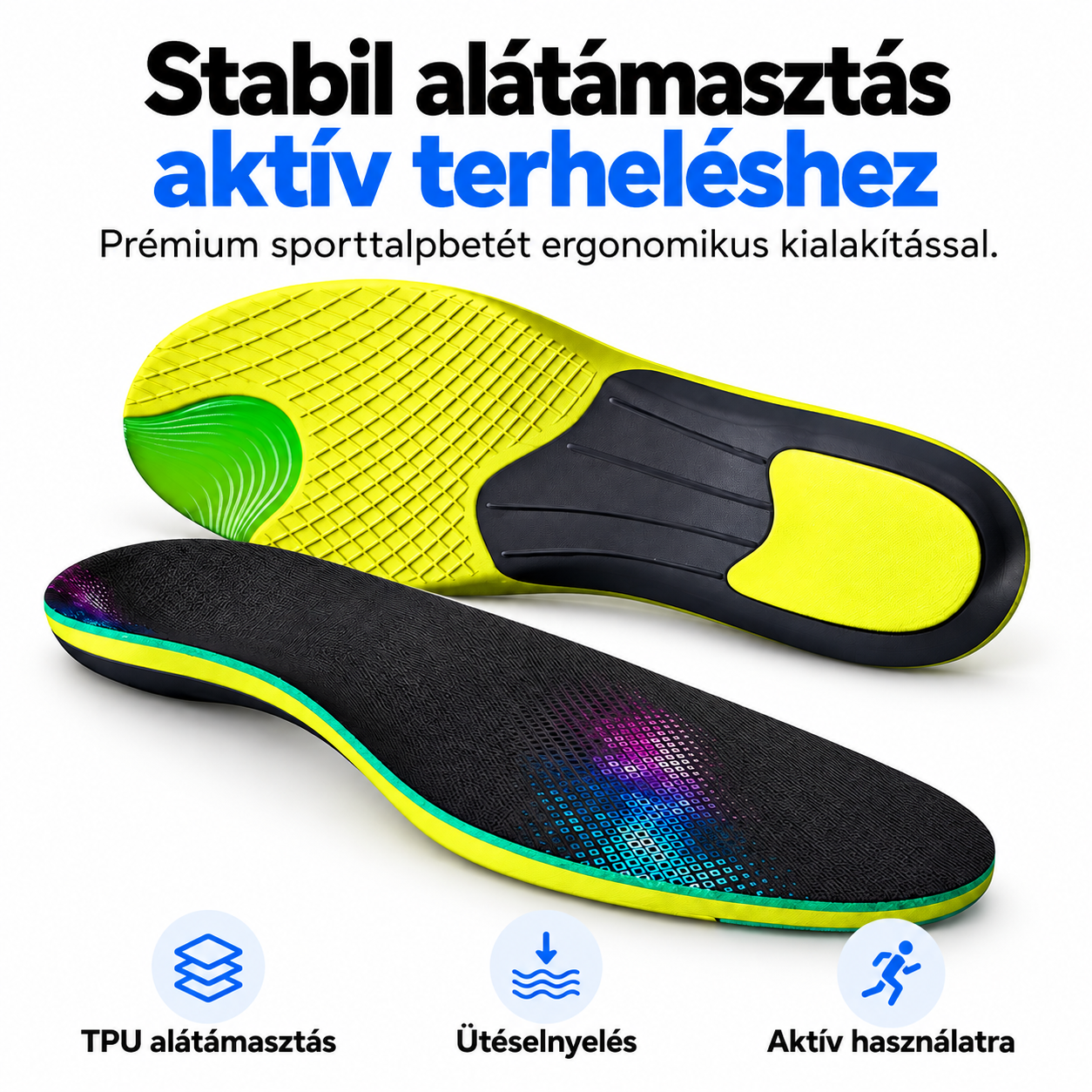 Orto Elite Max TPU alátámasztással és rugalmas csillapító kialakítással